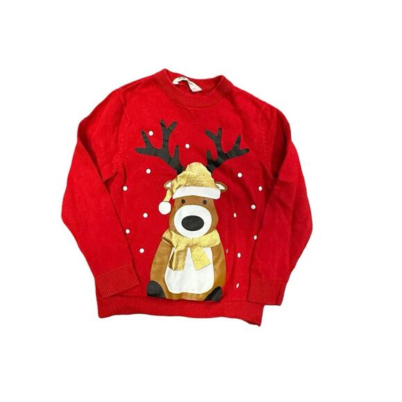 H&M Reindeer Sweater Size 5T - Picture 1 of 4